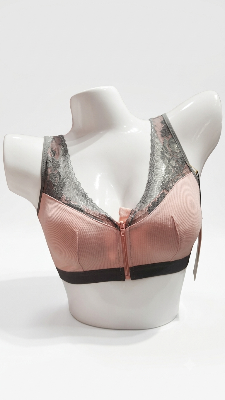 Front Open Zip Bra Free Size
