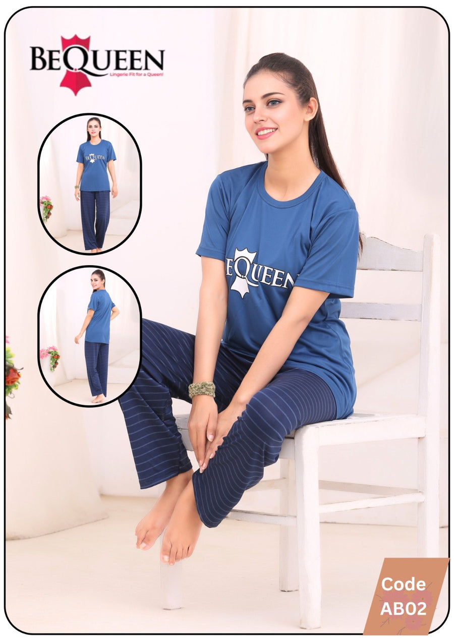 Be Queen Night Suits T-Shirt Trouser