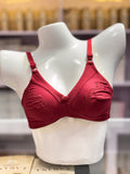 Embroidery Cotton T-Shirt Bra