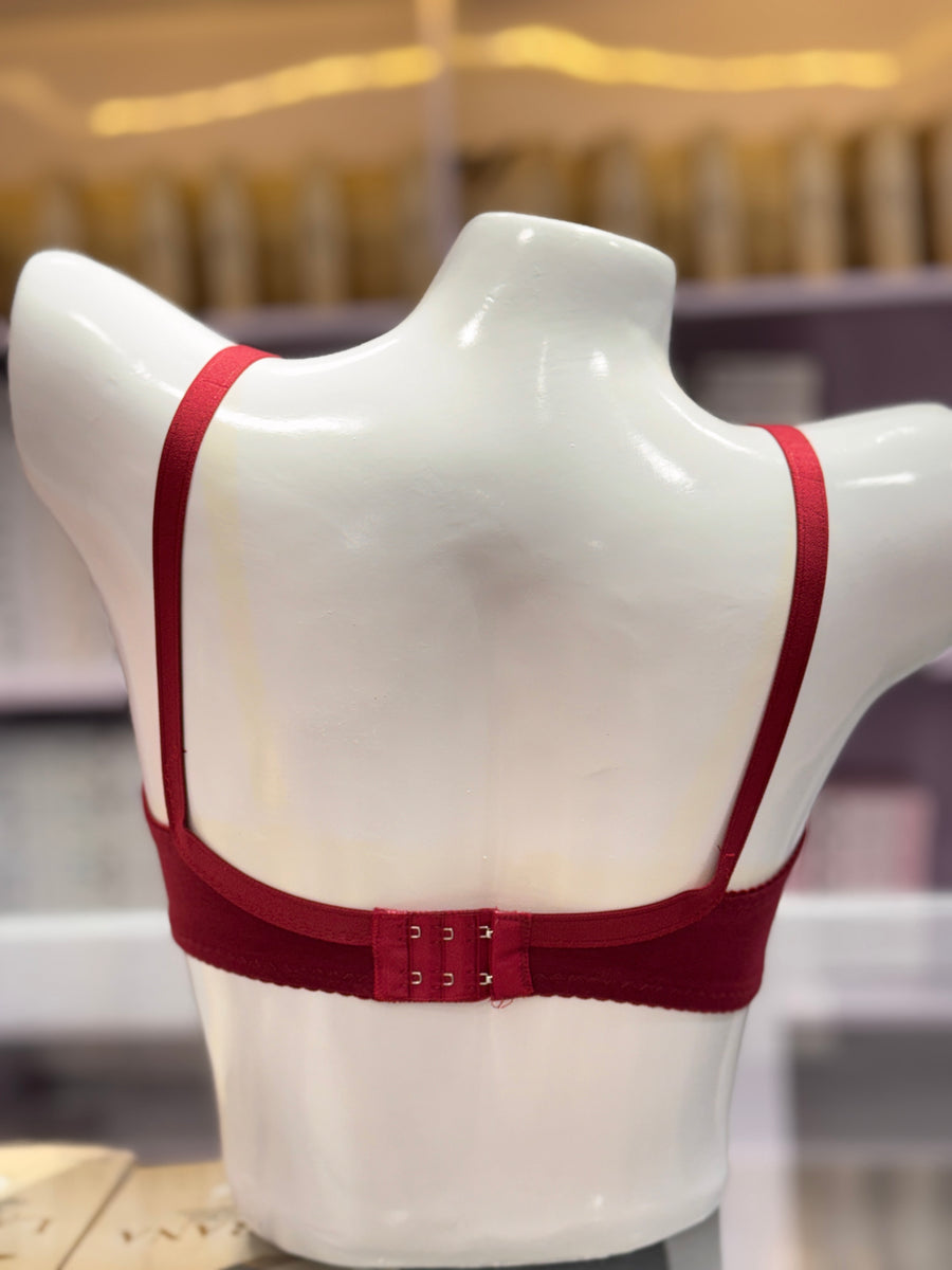 Embroidery Cotton T-Shirt Bra