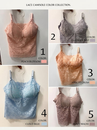 Net Lace Padded Camisole