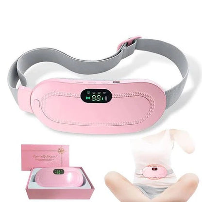 Period Cramp Relief Belt - Heating Pad with Massager for Women