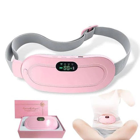 Period Cramp Relief Belt - Heating Pad with Massager for Women