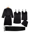 Femenica Royal Bridal Silk Nightgown Set (5pcs)