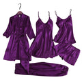 Femenica Royal Bridal Silk Nightgown Set (5pcs)
