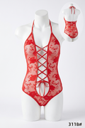 Sexy Criss-Cross Lace Teddy Lingerie for Women Intimate Wear