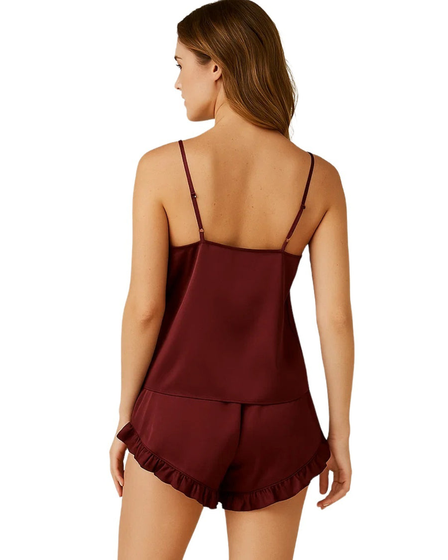 Silk Camisole & Shorts Night Wear Set