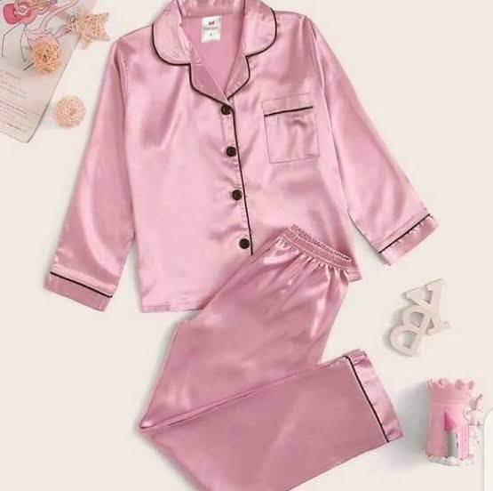 Silk Shirt Trouser Night Wear Set