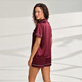 Silk Shirt & Short Night Wear Set