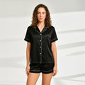 Silk Shirt & Short Night Wear Set