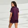 Silk Shirt & Short Night Wear Set