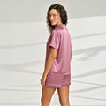 Silk Shirt & Short Night Wear Set