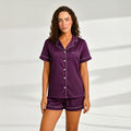 Silk Shirt & Short Night Wear Set