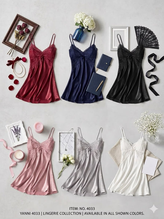 1 Pc Silk Nighty Dress Lingerie