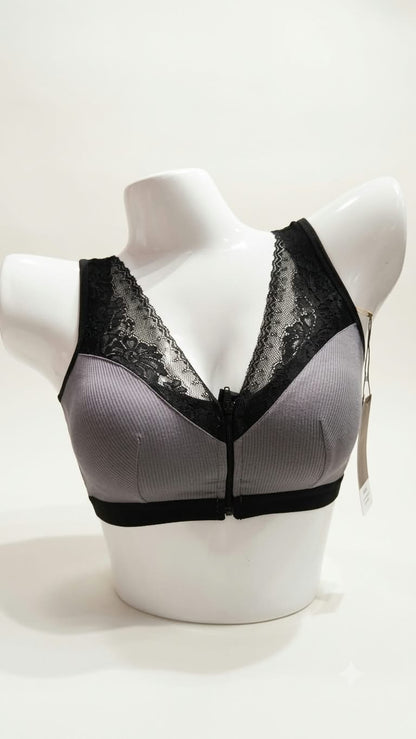Front Open Zip Bra Free Size