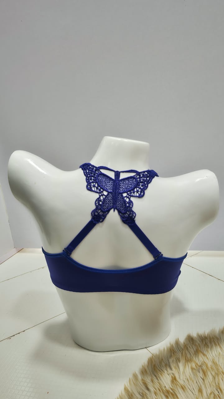 Front Closure Padded Bra – Butterfly Back Design