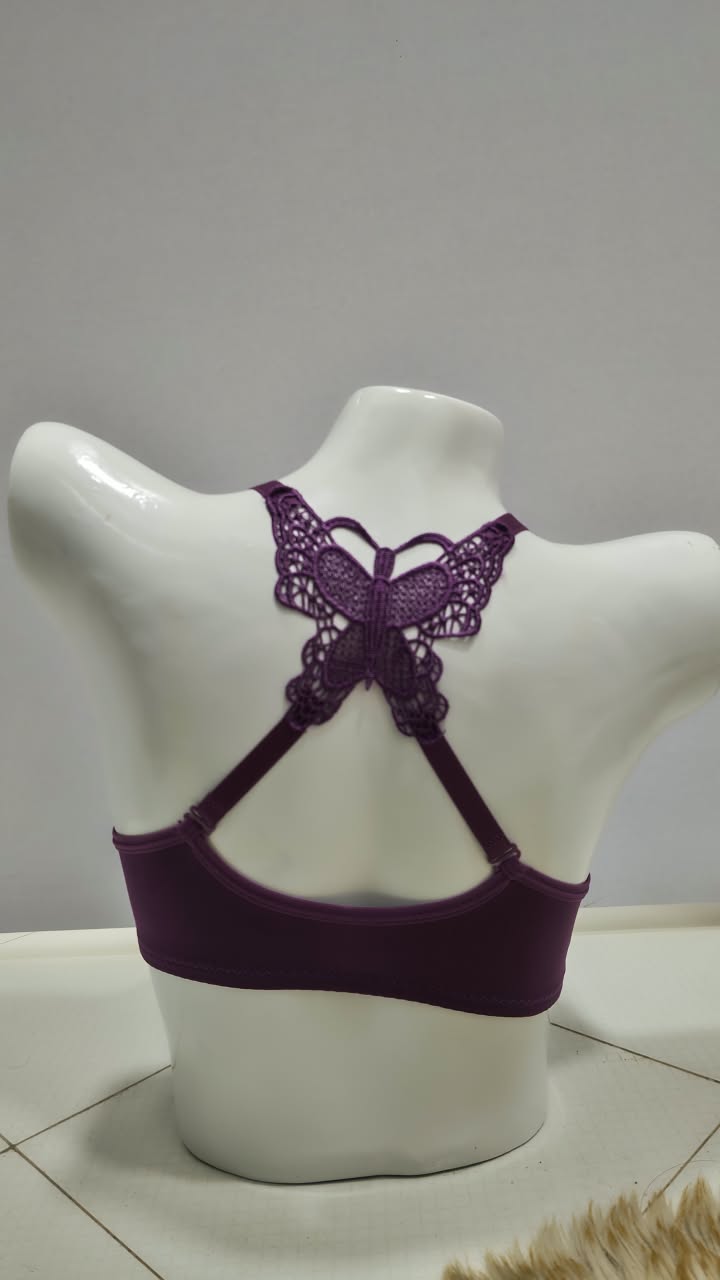Front Closure Padded Bra – Butterfly Back Design