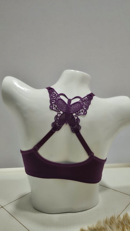 Front Closure Padded Bra – Butterfly Back Design